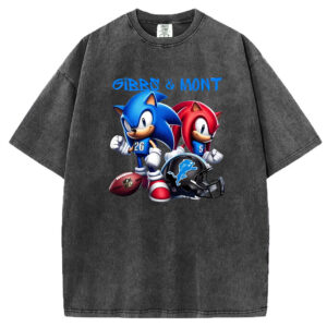 Sonic and Knuckles Tshirt, Detroit Football Sweatshirt