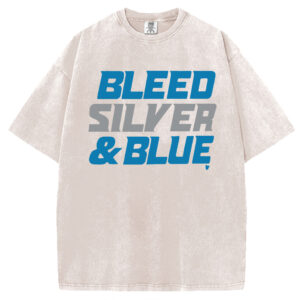 Detroit Football: Bleed Silver & Blue T-shirt/Sweatshirt