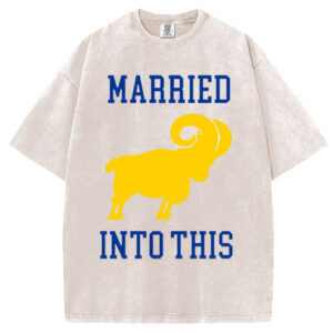 Rams Sweatshirt, Married Into This T Shirt, Los Angeles Football, Gift for Rams Fan